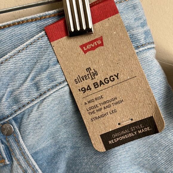 Levi’s Silvertab Baggy Mid-Rise Jeans 31/31 - Picture 5 of 8